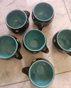 Dot Printed Tea Cups