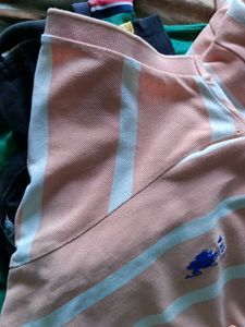 USPA Striped Polo Shirt