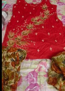Sleeveless Salwar Suit Withduppata Donation