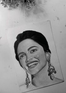 Dipika Padukone Portrait Sketch