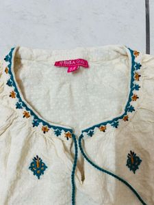 Embroidered Tunic Top