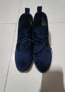 Stylish Blue Ankle Boots