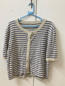 Striped Knit Cardigan