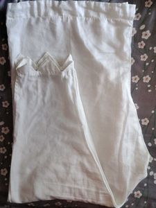 White Kurta pant Set 3pc