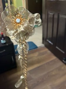Gold Floral Statement Necklace