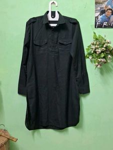 Men's Black Ethnic Kurta