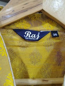Gold Patterned Kurta