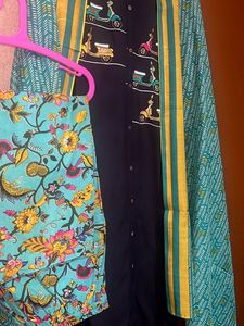 Charcoal Kurta Sets &amp; Printed Dupatta