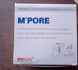 Surgical Tape - 4 rolls, Wid - 7.5 CM, Len - 9.1mt
