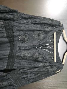 Elegant Black Lace Dress
