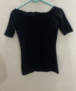 Black Off-Shoulder Top