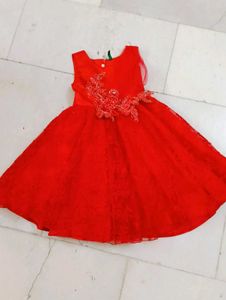RED PRINCESS FROCK