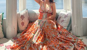Boho Print Maxi Dress
