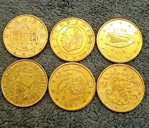 Euro 10 Cents (6 Nos)