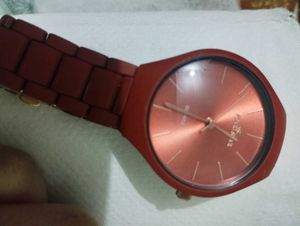 Brick Red Matte Finish  Women&#39;s Watch