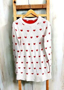 Light Pink Long Sweater Size-36
