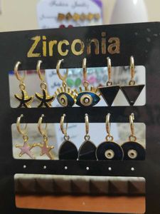 6 Pairs Huggies Earings