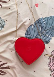 Red Heart Sling Bag