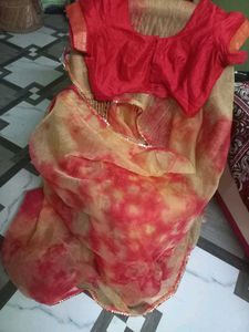 Red &amp; Yellow Saree