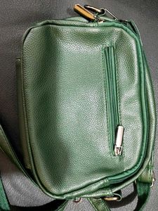 Green Sling Bag For Women.