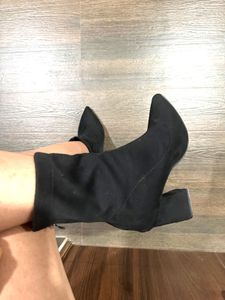 Black Suede Ankle Boots