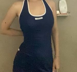 Navy Blue Mini Bodycone Dress