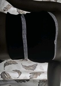 Black Lace Trim Shorts