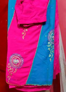 Pretty Pink Saree With Blouse
