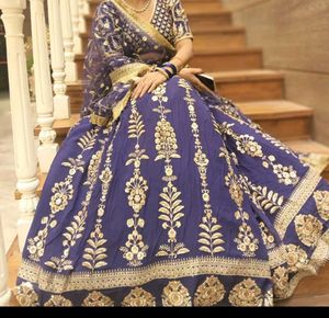 Heavy Lehnga With Stiched Blouse And Dupatta .