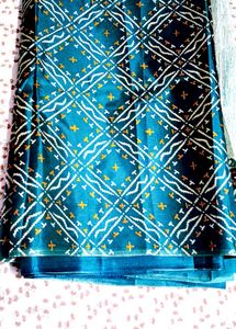 new Elegant Blue Patola Saree