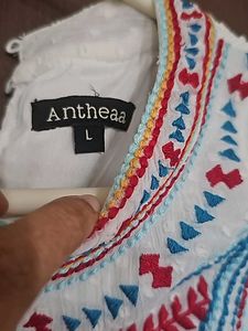 White Top With Elegant Embroidery