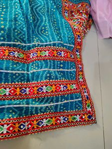 Blue And White Lehnga Choli Navratri Sale