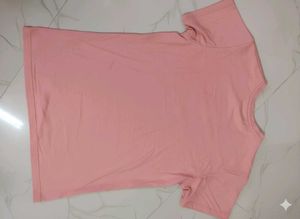 Cute Panda Peach Tshirt For Women