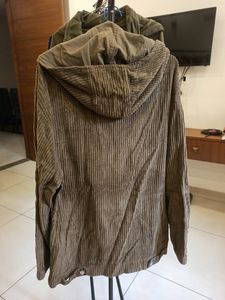 Zara Corduroy Military Khaki Colour Jacket