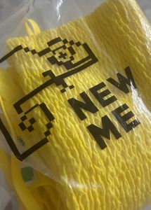 Newme Yellow Textured Dress