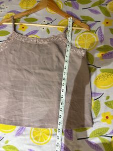 Beautiful Lace Trim Cami Top