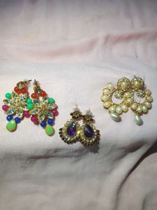 Traditional Earring Pack Of (3)