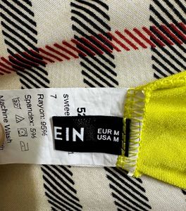 Neon Yellow &#39;Be You&#39; Crop Top
