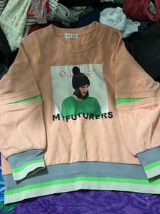Oversized Graphic Print Sweatshirt