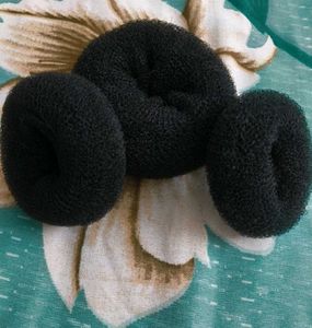 Black Hair Bun - Pack Of 3 (2 Net Buns Free)