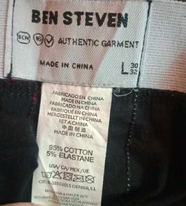 Ben Steven Men&#39;s Underwear Black With Red And Whit