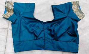 Blue color Silk blouse
