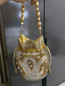 Golden Embellished Potli