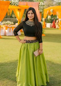 Crop Top And Skirt