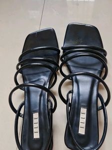 ELLE Block Black Heels