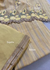 Cut Work Design Suit