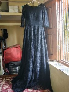 Karmic Vision Black Lace Maxi Dress