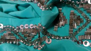 M&amp;S Emerald Embellished Top