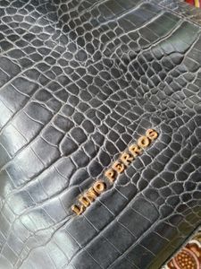 Lino Perros Faux Croc Shoulder Bag