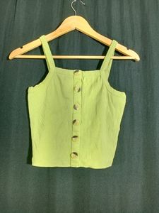Only Green Western Crop Top(women's?